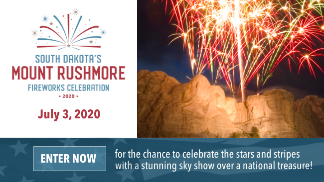 Enter now for the chance to celebrate the stars and stripes with a stunning sky show over a national treasure!